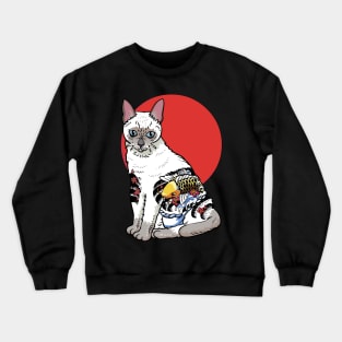 Yakuza Siamese Cat Crewneck Sweatshirt